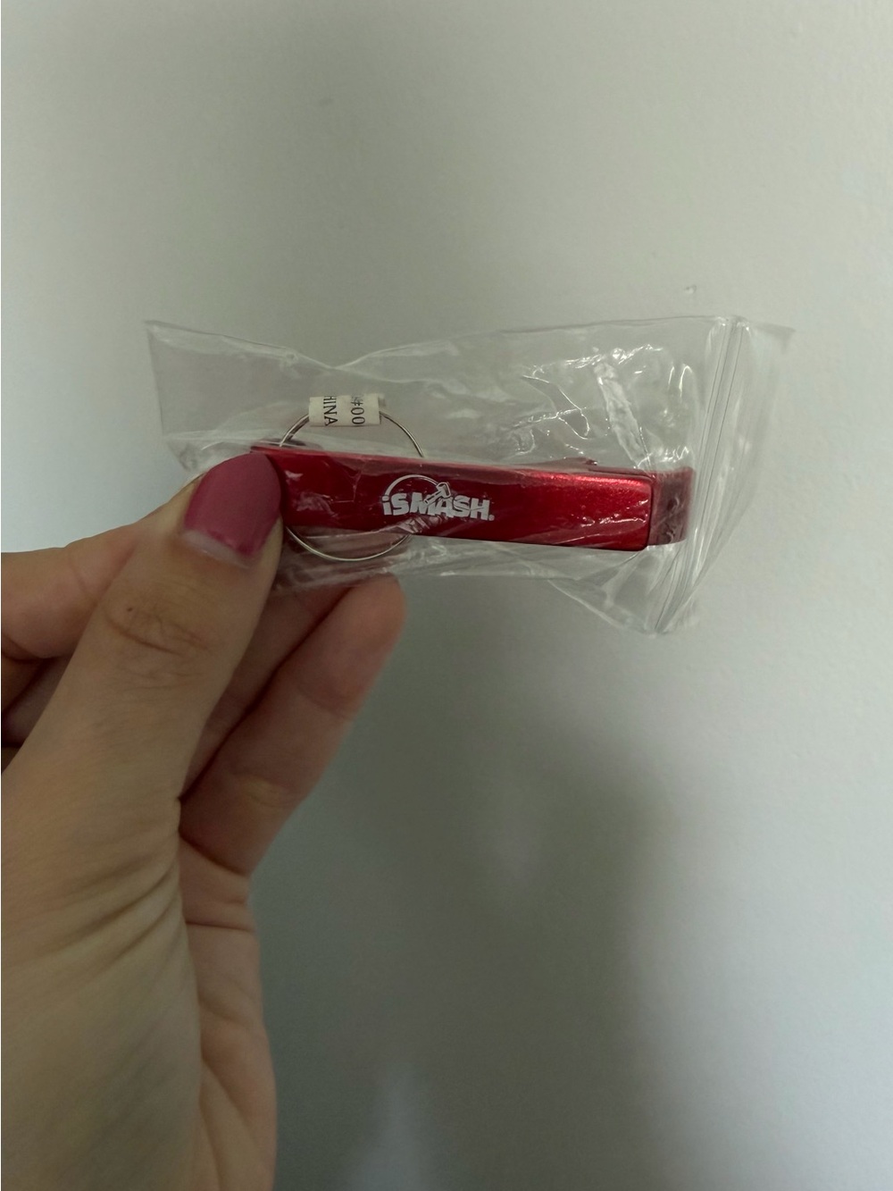 iSmash Red Keychain Bottle Opener